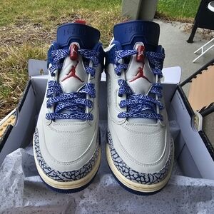 Size 11 - Jordan Spizike Low - Storm Blue